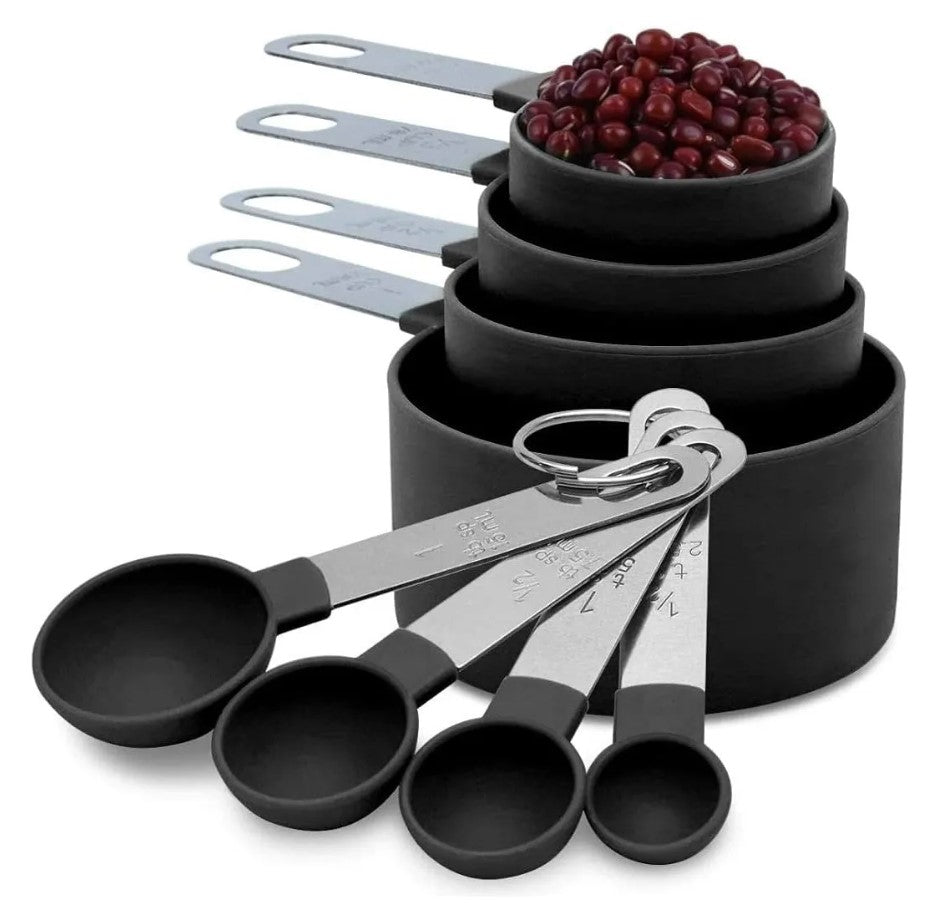 Set 8 De Para Cocinar Y Hornear Con Taza Medidora Y Cuchara